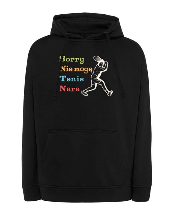 TL1253 Tshirt Hoodie Sweater SIM10 Bluza z kapturem dla fana Tenisa Śmieszna