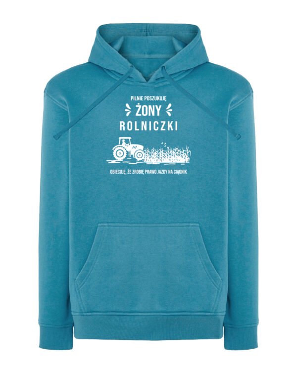 TL1254WH Tshirt Hoodie Sweater SIM16 Bluza z kapturem <br>Śmieszna Rolnik szuka Żony