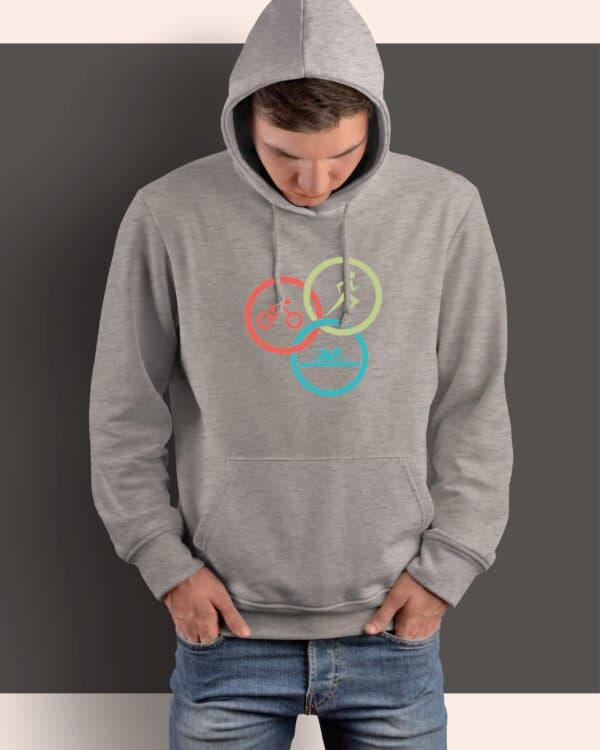 TL1255 Tshirt Hoodie Sweater SIM15 Bluza z kapturem <br>Triatlon Sport Wyzwanie