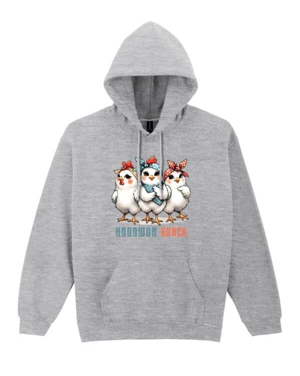 Bluza z kapturem <br>Śmieszna Słodkie Kury