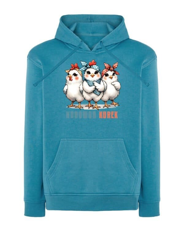 Bluza z kapturem <br>Śmieszna Słodkie Kury