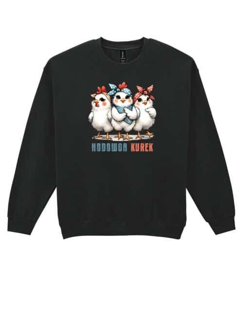 Bluza bez kaptura Śmieszna Słodkie Kury