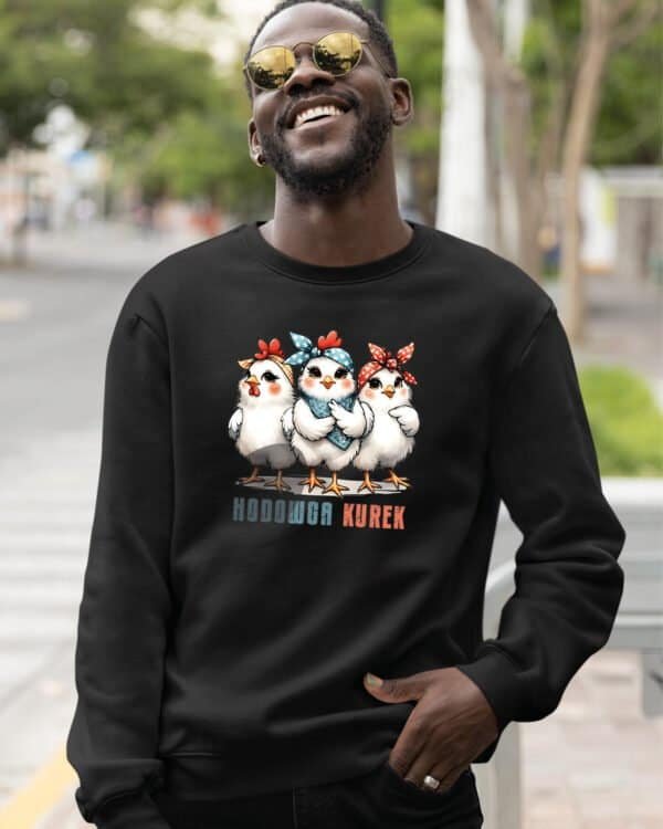 Bluza bez kaptura <br>Śmieszna Słodkie Kury