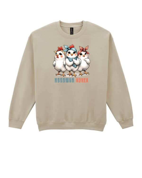Bluza bez kaptura <br>Śmieszna Słodkie Kury