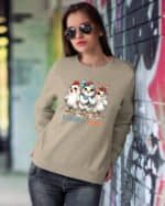 Bluza bez kaptura <br>Śmieszna Słodkie Kury