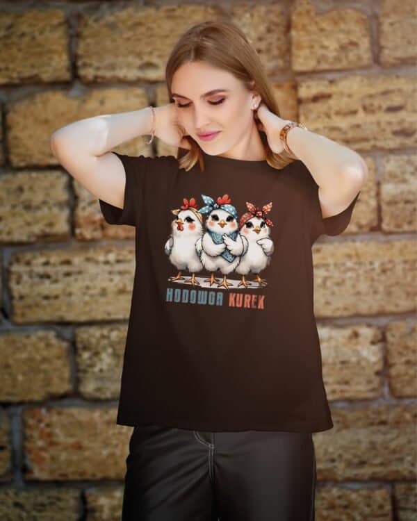 TL1258 Tshirt Hoodie Sweater SIM8 Koszulka Śmieszna Słodkie Kury