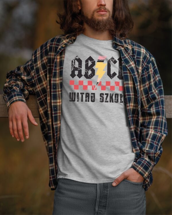 TL1259BK Tshirt Hoodie Sweater SIM6 Koszulka Parodia ACDC Szkoła