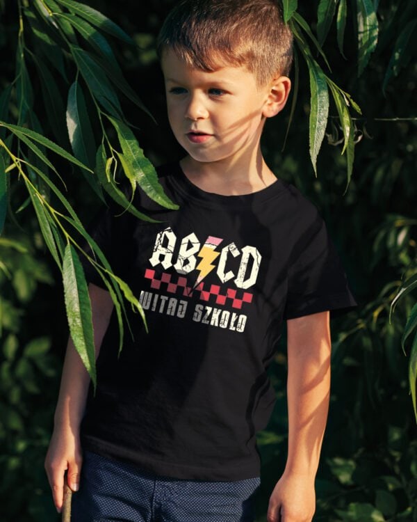 TL1259WH Kids5 Koszulka Dziecięca Witaj Szkoło na początek roku szkolnego