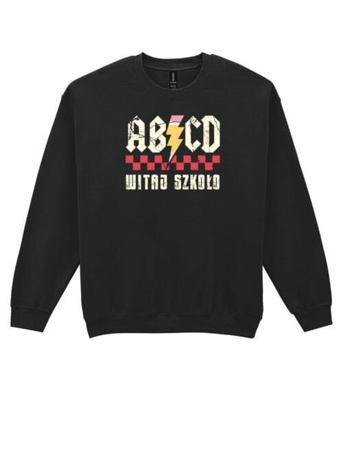 Bluza bez kaptura Parodia ACDC Szkoła