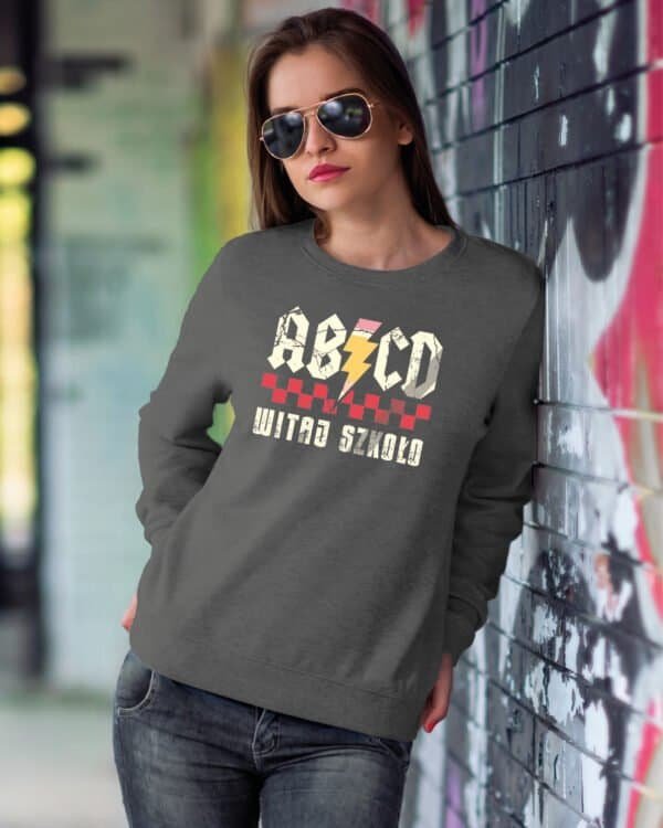 Bluza bez kaptura <br>Parodia ACDC Szkoła