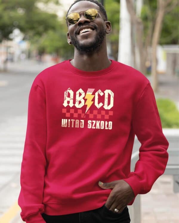 Bluza bez kaptura <br>Parodia ACDC Szkoła