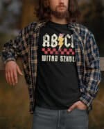 TL1259WH Tshirt Hoodie Sweater SIM9 Koszulka Parodia ACDC Szkoła