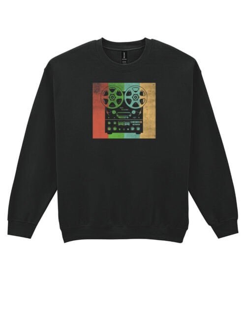 Bluza bez kaptura Magnetofon Vintage PRL