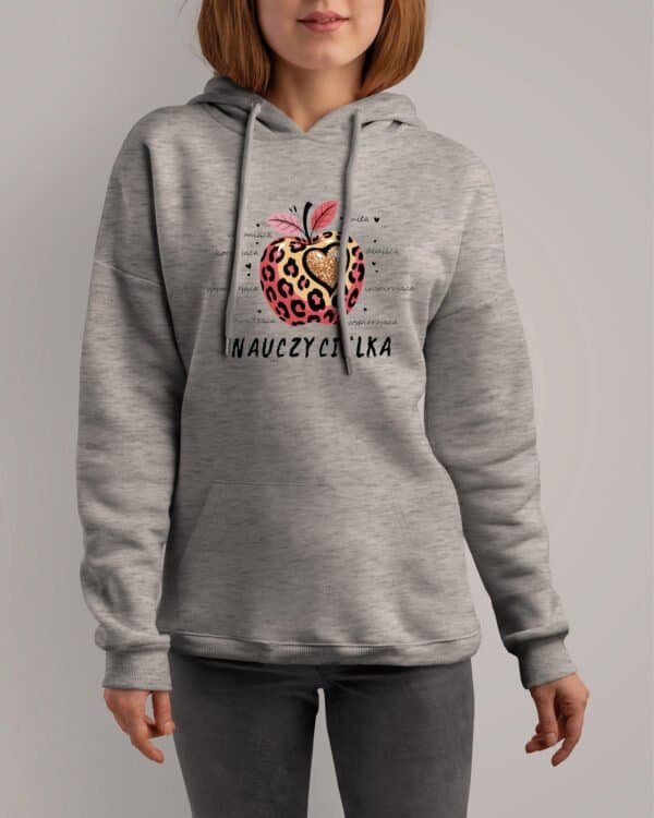 Bluza z kapturem <br>dla Nauczycielki Jabłko