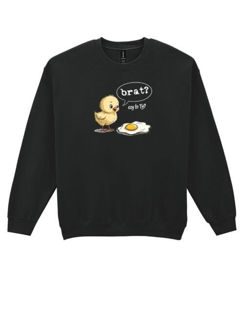 Bluza bez kaptura Śmieszna Kurczak Jajko