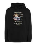 Bluza z kapturem Krowy Śmieszny Tekst