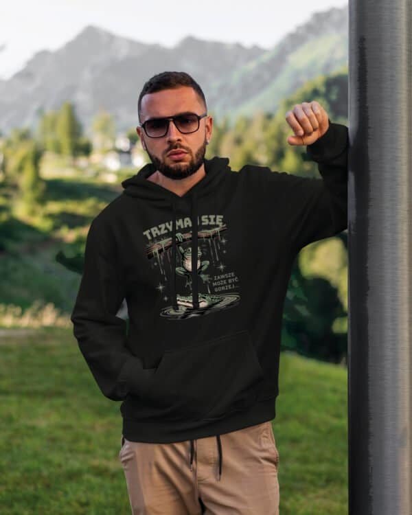 Bluza z kapturem <br>Żaba Śmieszny Tekst