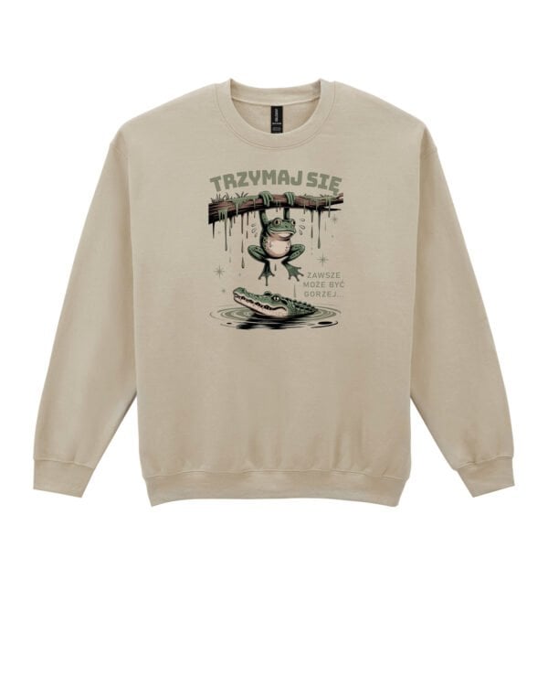 TL1276 Tshirt Hoodie Sweater SIM28 Bluza bez kaptura <br>Żaba Śmieszny Tekst