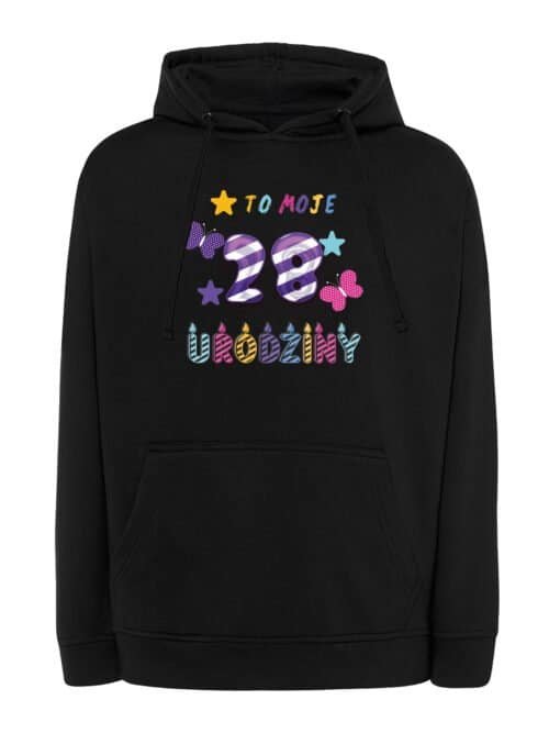 Bluza z kapturem Personalizowana Urodziny