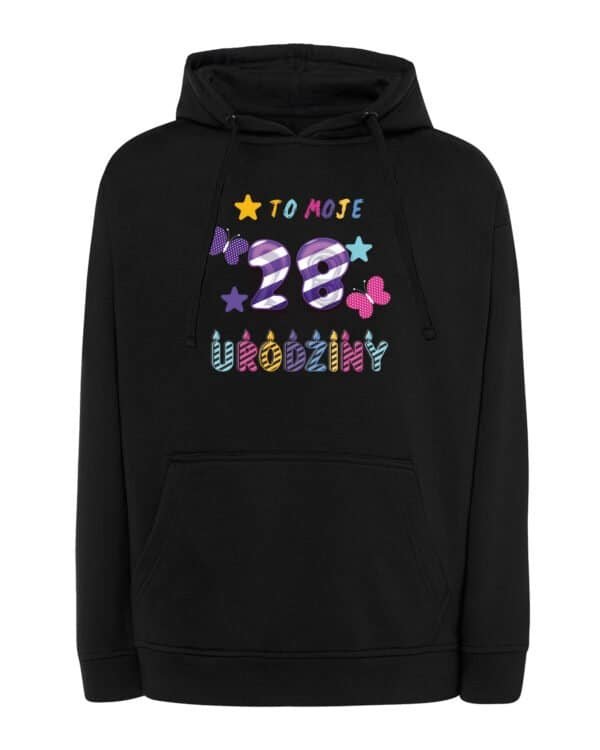 Bluza z kapturem Personalizowana Urodziny