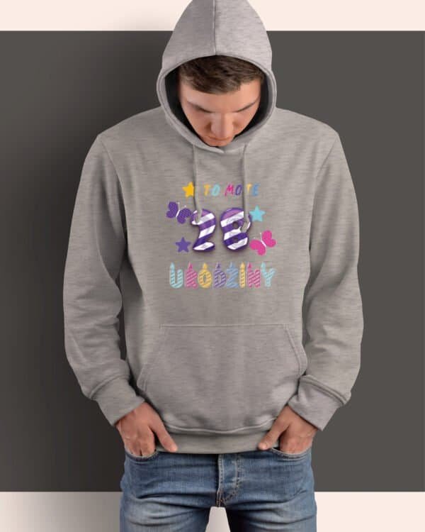 Bluza z kapturem <br>Personalizowana Urodziny
