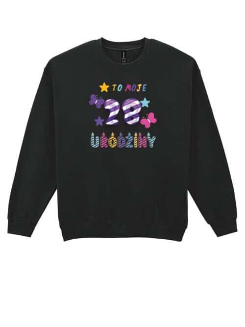 Bluza bez kaptura Personalizowana Urodziny