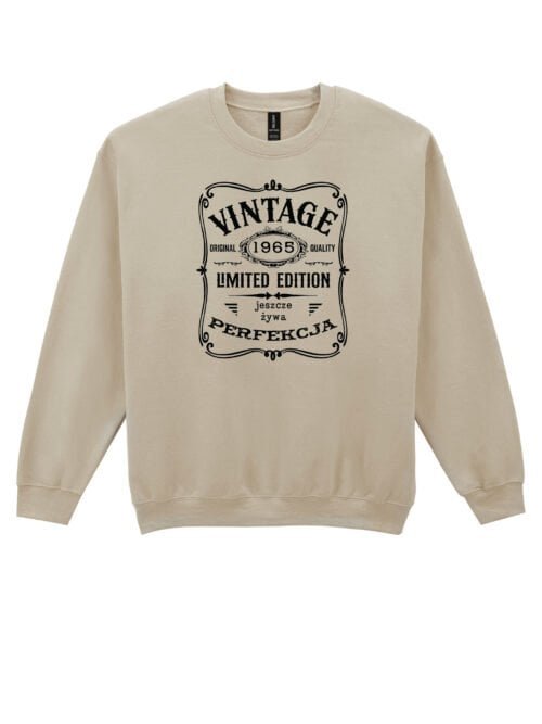 Bluza bez kaptura Personalizowana Vinatge Rocznik