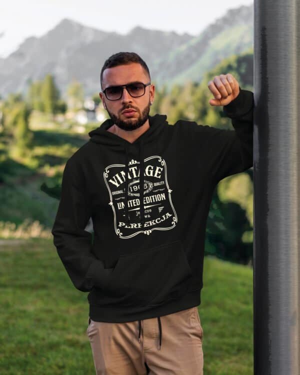 Bluza z kapturem <br>Personalizowana Vintage Rocznik
