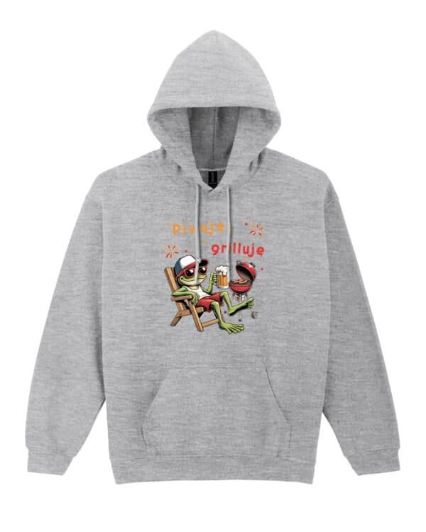 Bluza z kapturem <br>Śmieszna Żaba Piwo Grill