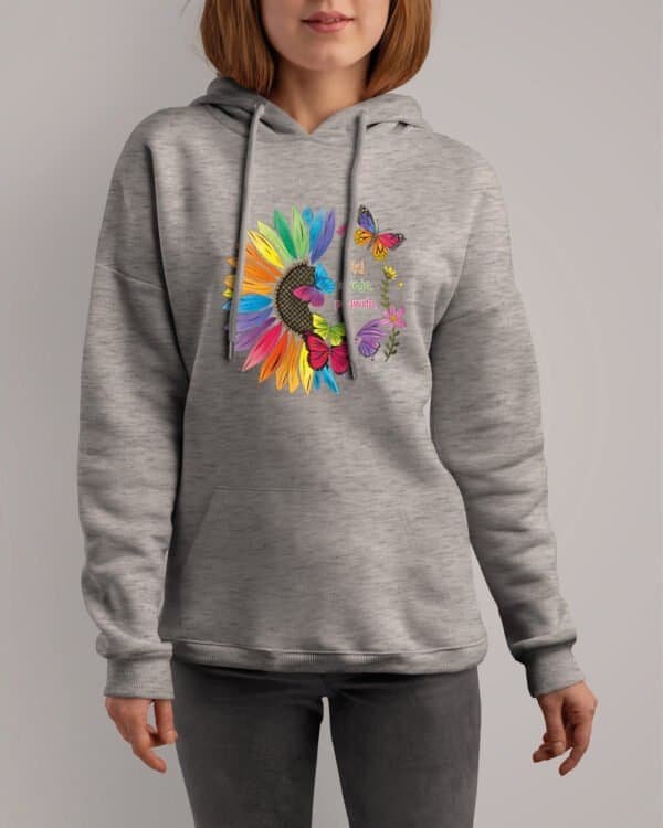 Bluza z kapturem <br>Twoja Prawda Kwiat Motyl