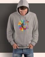 Bluza z kapturem <br>Twoja Prawda Kwiat Motyl
