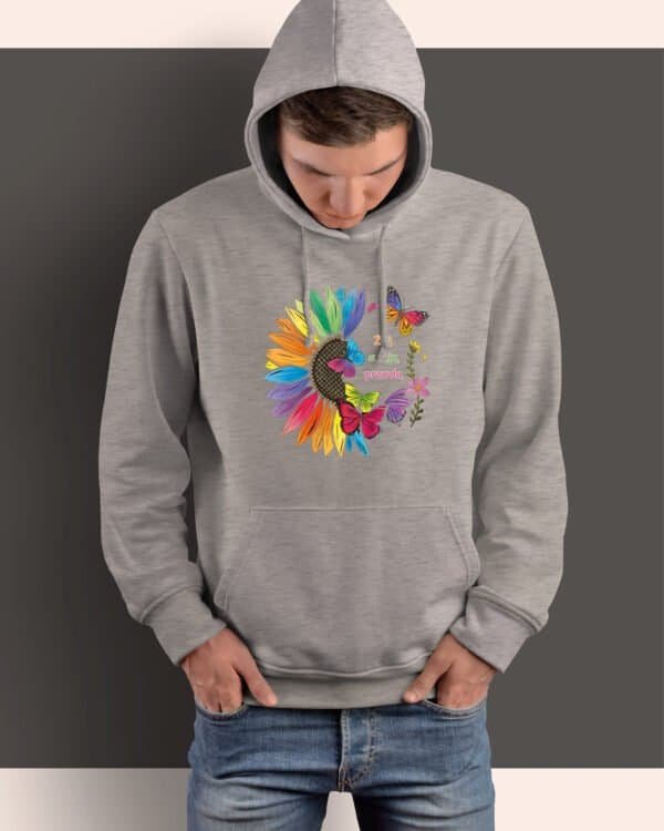 Bluza z kapturem <br>Twoja Prawda Kwiat Motyl