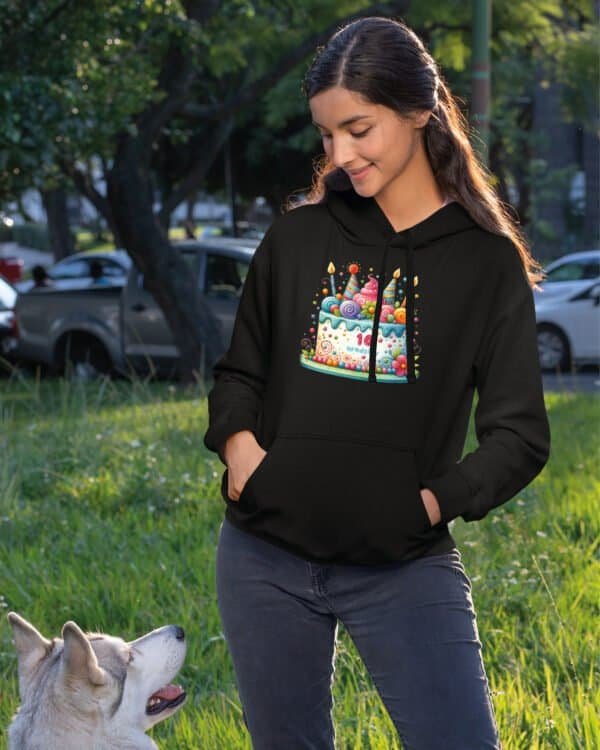 Bluza z kapturem <br>Personalizowana Urodziny Tort
