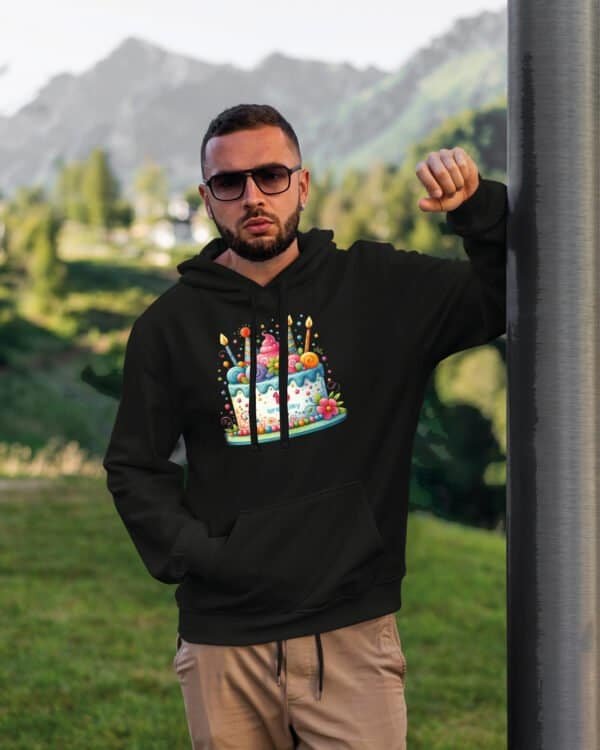 Bluza z kapturem <br>Personalizowana Urodziny Tort