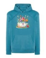 Bluza z kapturem <br>Personalizowana Urodziny Tort
