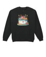 TL1292 Tshirt Hoodie Sweater SIM19 Bluza bez kaptura Personalizowana Urodziny Tort