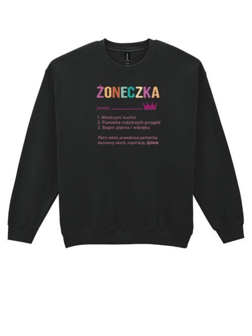 Bluza bez kaptura dla Żony Personalizowana Śmieszna Żonka