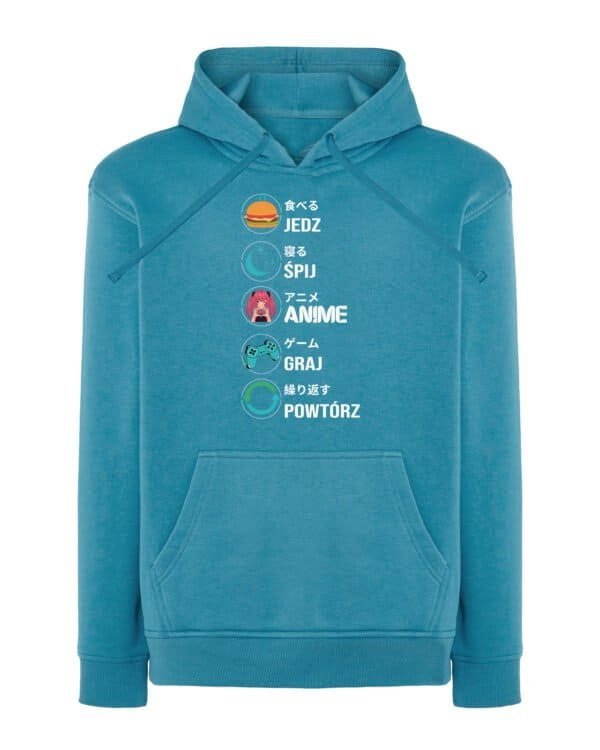 Bluza z kapturem <br>Anime Gaming Życie