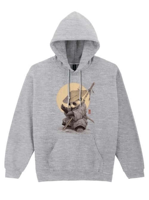 Bluza z kapturem Panda Samuraj Japonia Artystyczne