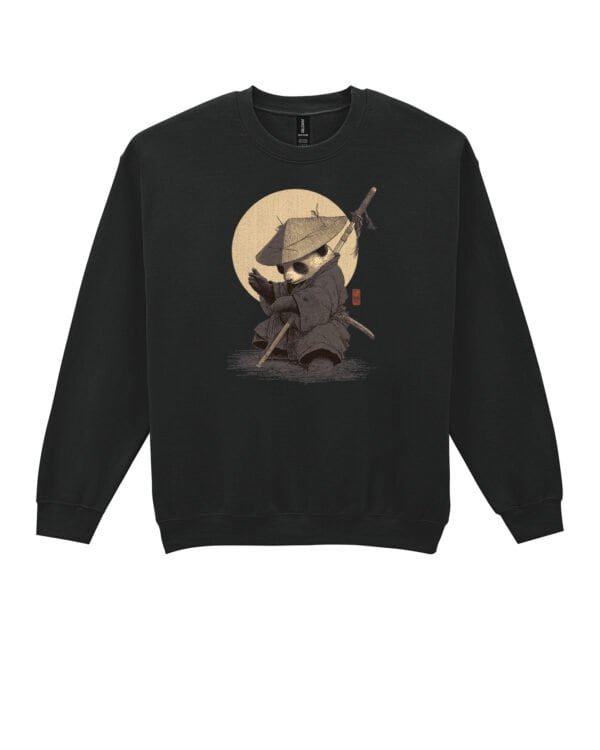 Bluza bez kaptura Panda Samuraj Japonia Artystyczne