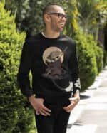 Bluza bez kaptura <br>Panda Samuraj Japonia Artystyczne