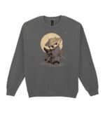 Bluza bez kaptura <br>Panda Samuraj Japonia Artystyczne