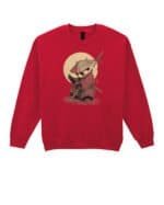 Bluza bez kaptura <br>Panda Samuraj Japonia Artystyczne