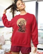 Bluza bez kaptura <br>Panda Samuraj Japonia Artystyczne