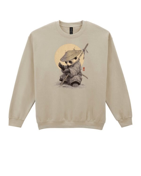 Bluza bez kaptura <br>Panda Samuraj Japonia Artystyczne