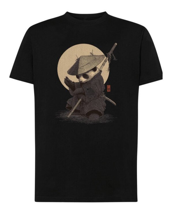 Koszulka Panda Samuraj Japonia Artystyczne