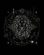 Bluza z kapturem Znak Zodiaku <br>Lew Minimalistyczny Styl