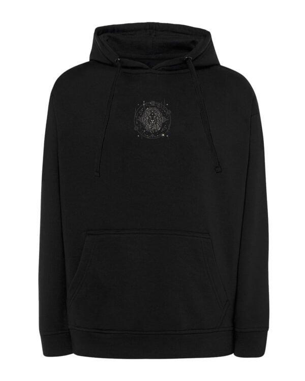 Bluza z kapturem Znak Zodiaku Lew Minimalistyczny Styl