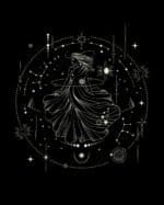 Bluza z kapturem Znak Zodiaku <br>Panna Minimalistyczny Styl