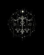 Bluza z kapturem Znak Zodiaku <br>Waga Minimalistyczny Styl